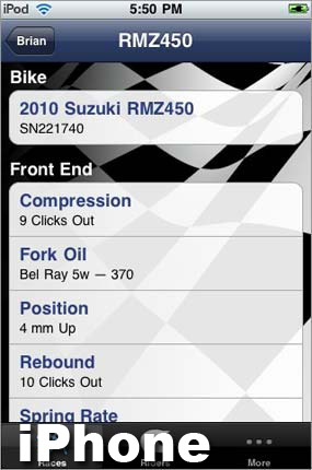 RaceTrackerMX iphone app